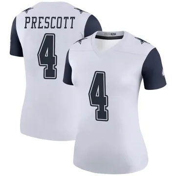 pink and white dak prescott jersey