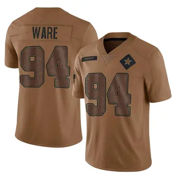 Youth Dallas Cowboys DeMarcus Ware Brown Limited 2023 Salute To Service Jersey By Nike
