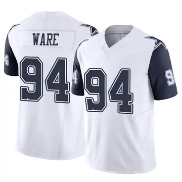 Youth Dallas Cowboys DeMarcus Ware White Limited 2nd Alternate Vapor F.U.S.E. Jersey By Nike