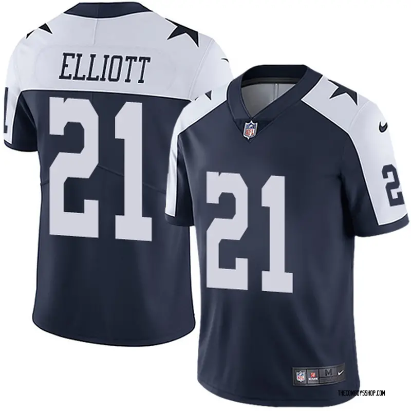 youth dallas cowboys ezekiel elliott nike navy game jersey